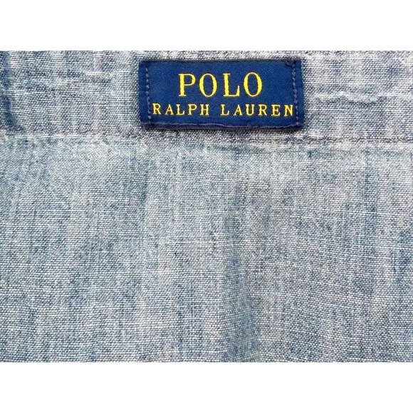NEW! Polo Ralph Lauren Chambray Jumpsuit Button Front Blue Girls SZ 6-7 Years - Picture 7 of 8